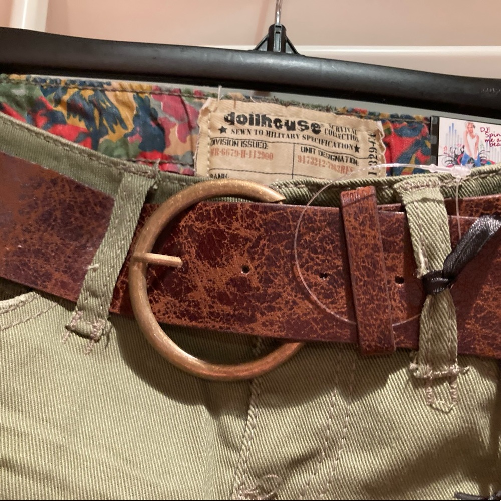 NWT Olive green Dollhouse jeans with tags